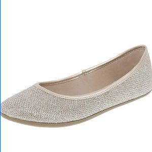 SmartFit Girls Gold Shimmer Chelsea Flat Shoes